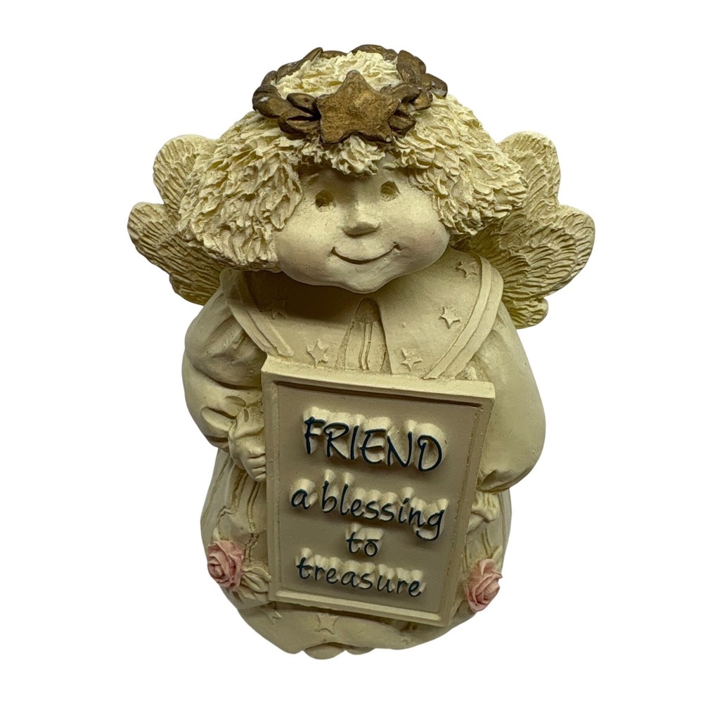 Abbey Press Angel Figurine Friend a Blessing‎ to Treasure Collectible Figurine